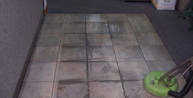 Ceramic tile, cleaning, commercial entries
