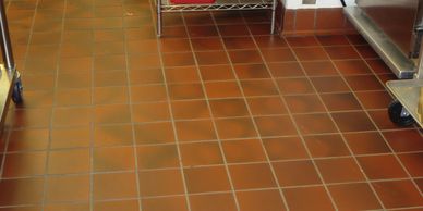 Kitchen, commercial, tile, cleaning