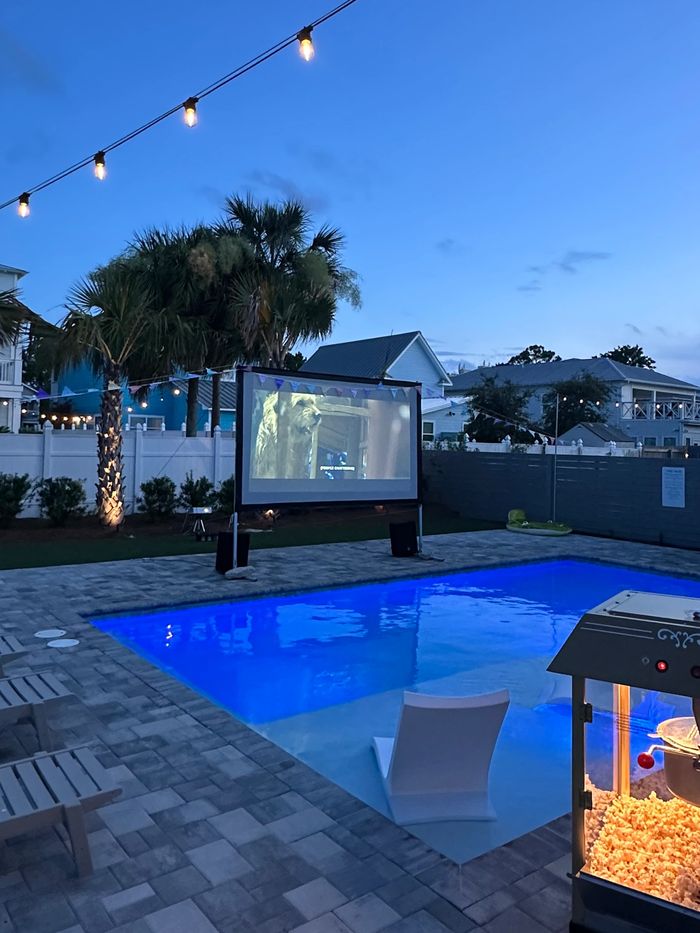 Summer vacation movie night 30A Santa Rosa beach Seaside Florida things to do in 30A Rosemary beach