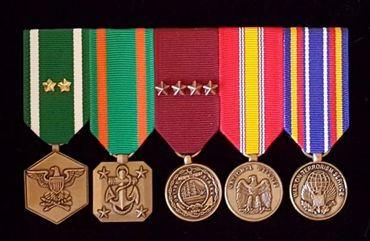 Navy mini medals, navy miniature medals, navy senior enlisted