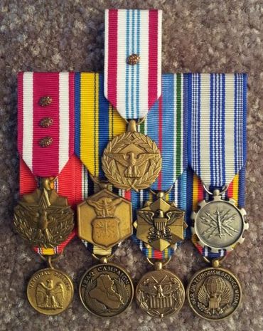 Air Force miniature medals, miniature medals for uniform wear, USAF