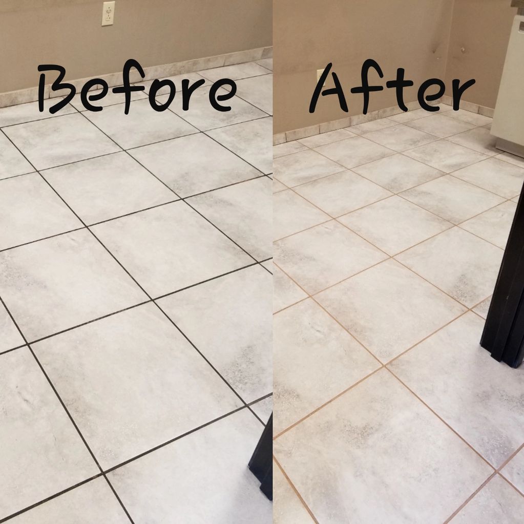 Before & After Ceramic Tile Cleaning
