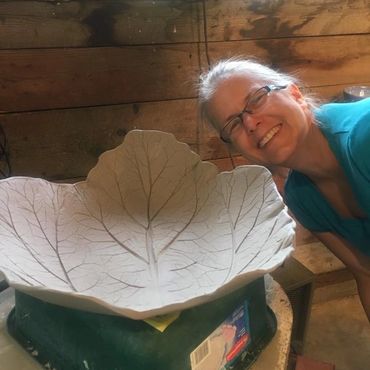Jane and the giant leaf