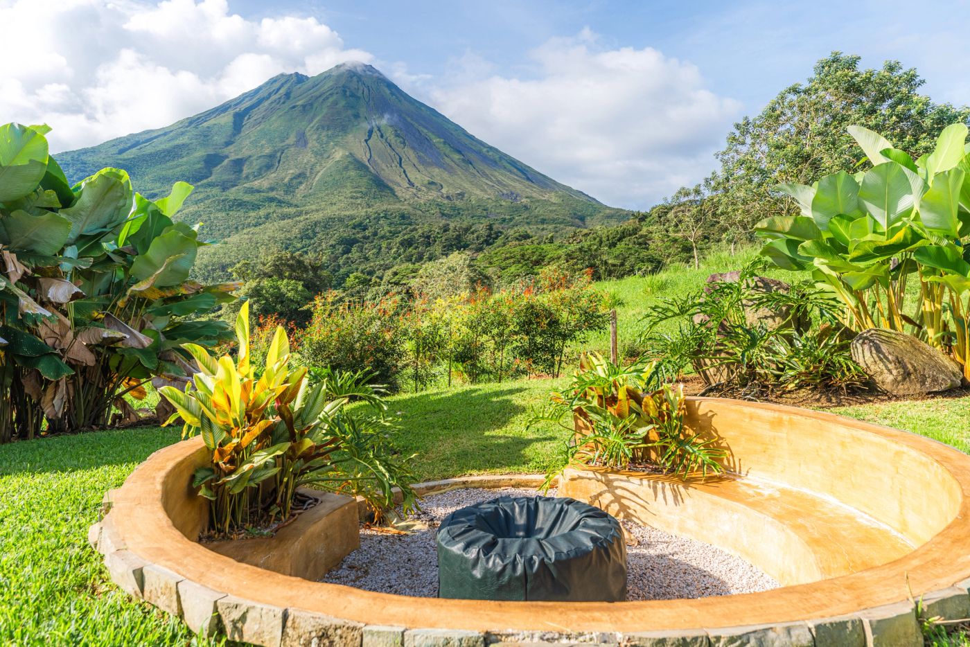 Private balcony overlooking the Arenal Volcano