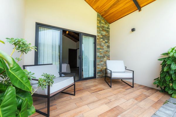 balcón de villa privada