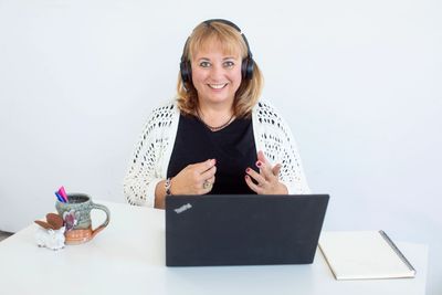 Tonya Y. Miller Sitting at a computer