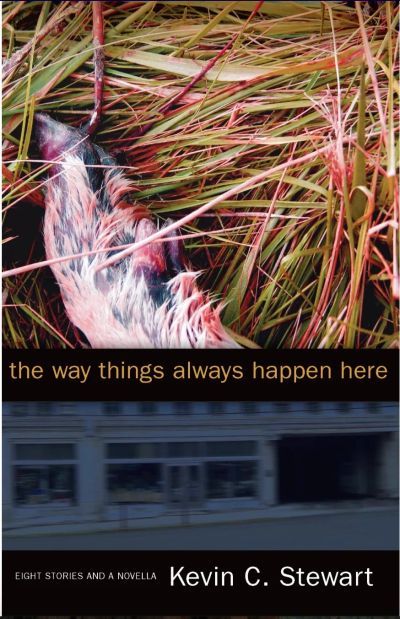 Book cover of "the way things always happen here" by Kevin C. Stewart.