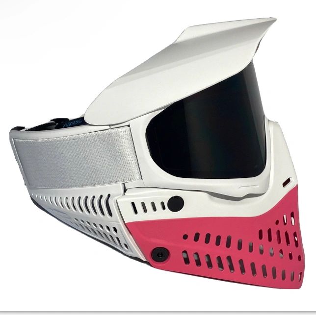 All New Custom White Pink JT Proflex Paintball Mask Goggle w/ Smoke & Clear Thermal Lens