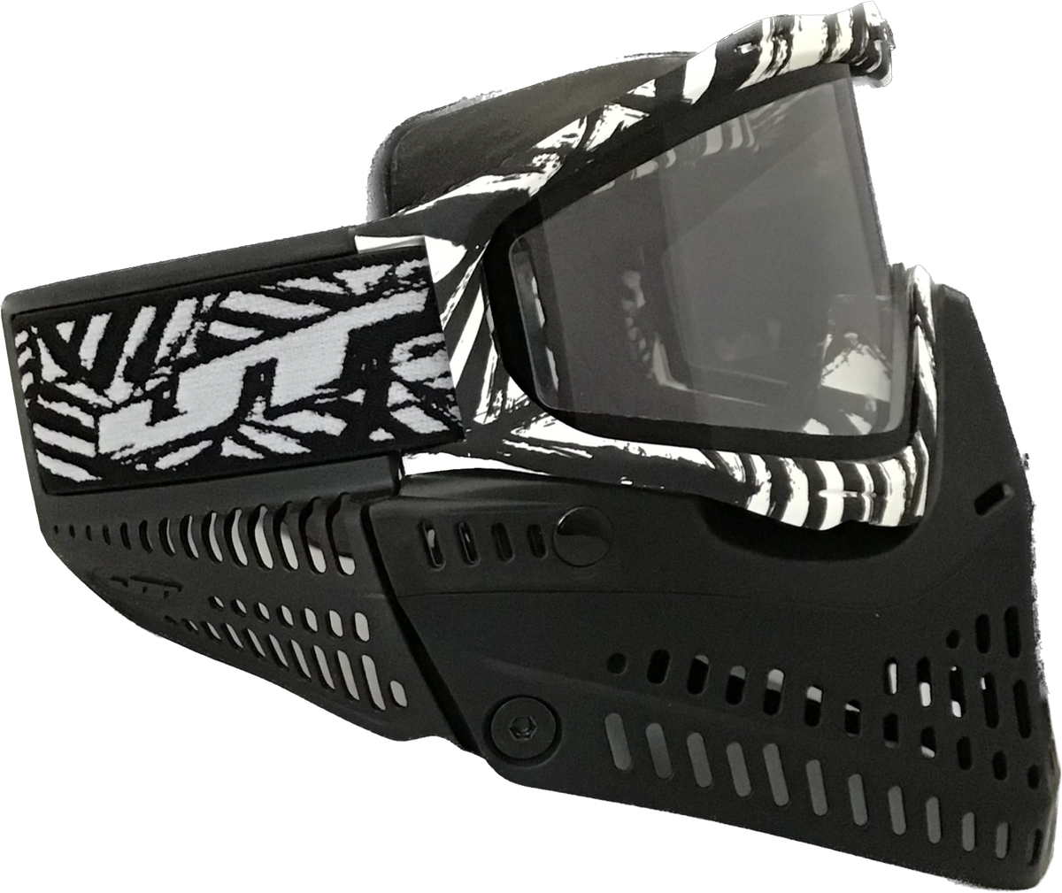 Exclusive JT Proflex Paintball Goggle Mask Zebra Black & White