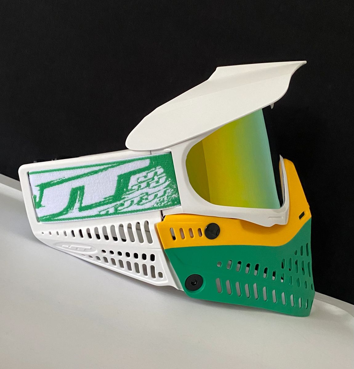 NEW JT Proflex Paintball Mask w/ Retro Yellow Prism Thermal Lens