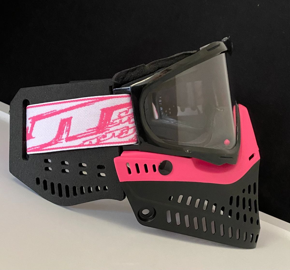 USED JT Proflex Paintball Mask Goggle Pink Black