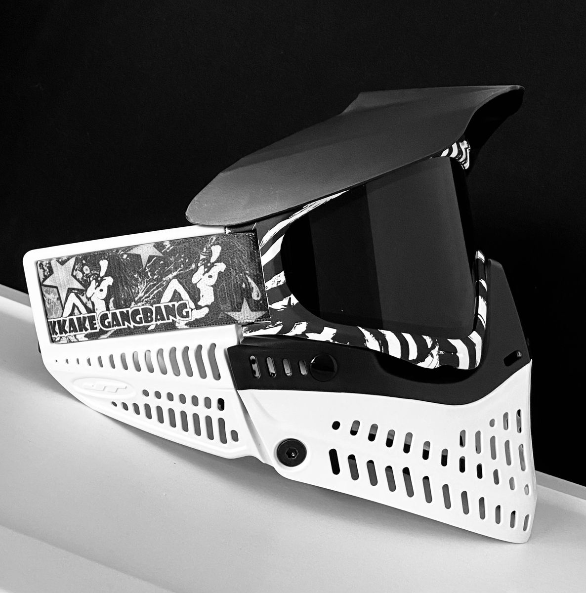 Exclusive JT Proflex Paintball Goggle Mask Zebra Black & White