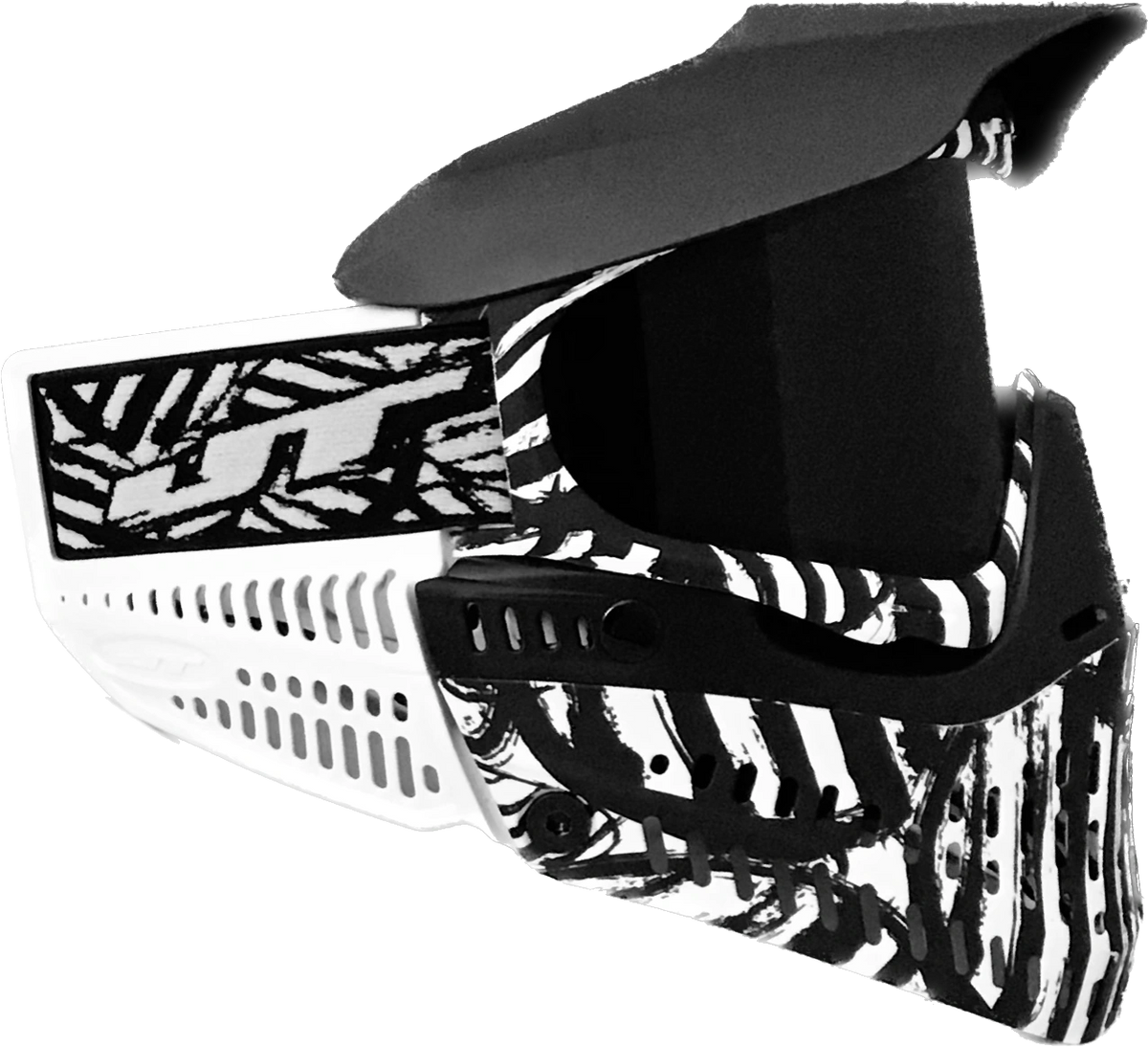 Exclusive JT Proflex Paintball Goggle Mask Zebra Black & White