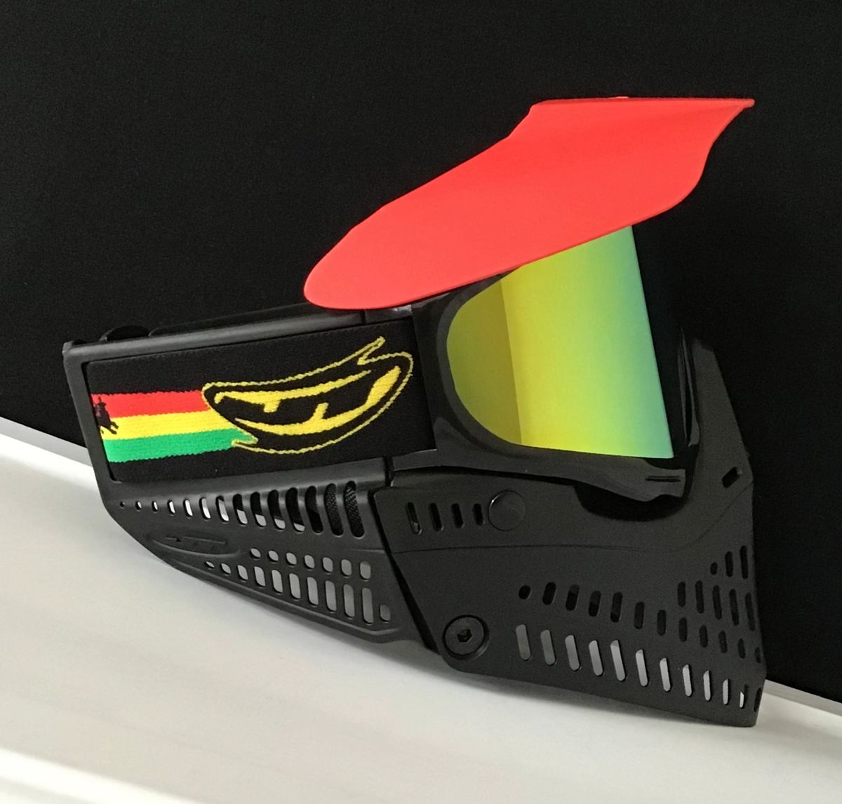 JT Proflex Paintball Mask Goggle w/ Retro Yellow Prism Thermal Lens