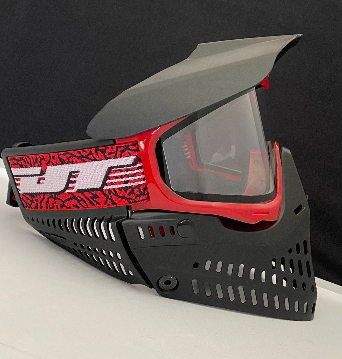 JT Paintball Proflex Mask - LE ICE Series - Red