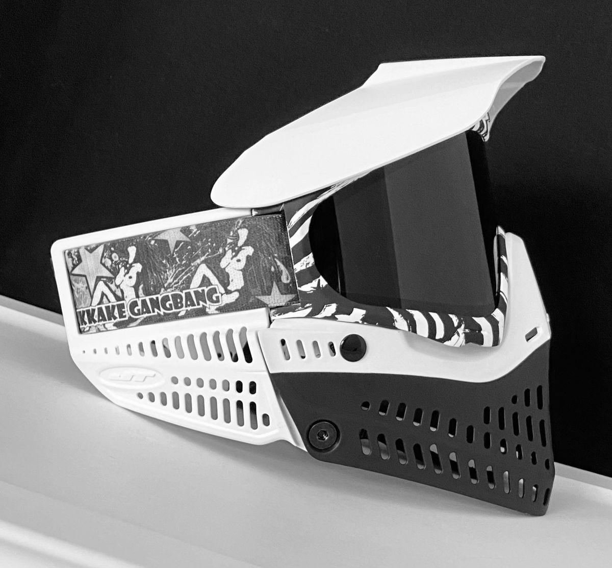 Exclusive JT Proflex Paintball Goggle Mask Zebra Black & White