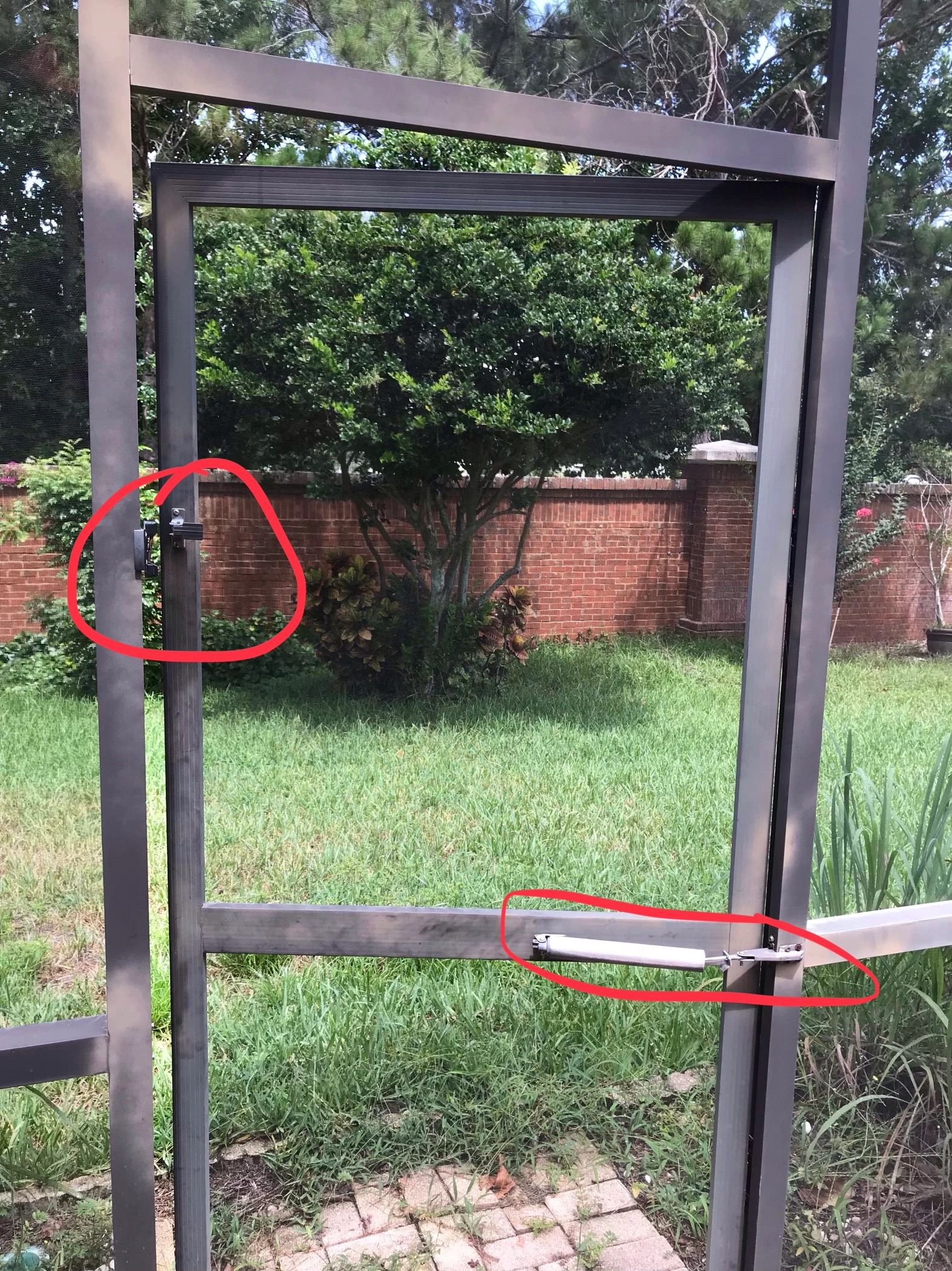 screen door kick panel on Screen Enclosure Doors And Services