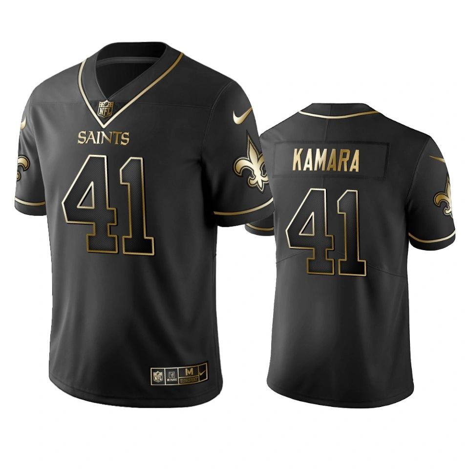 Alvin Kamara Black Golden Edition Vapor Untouchable Jersey