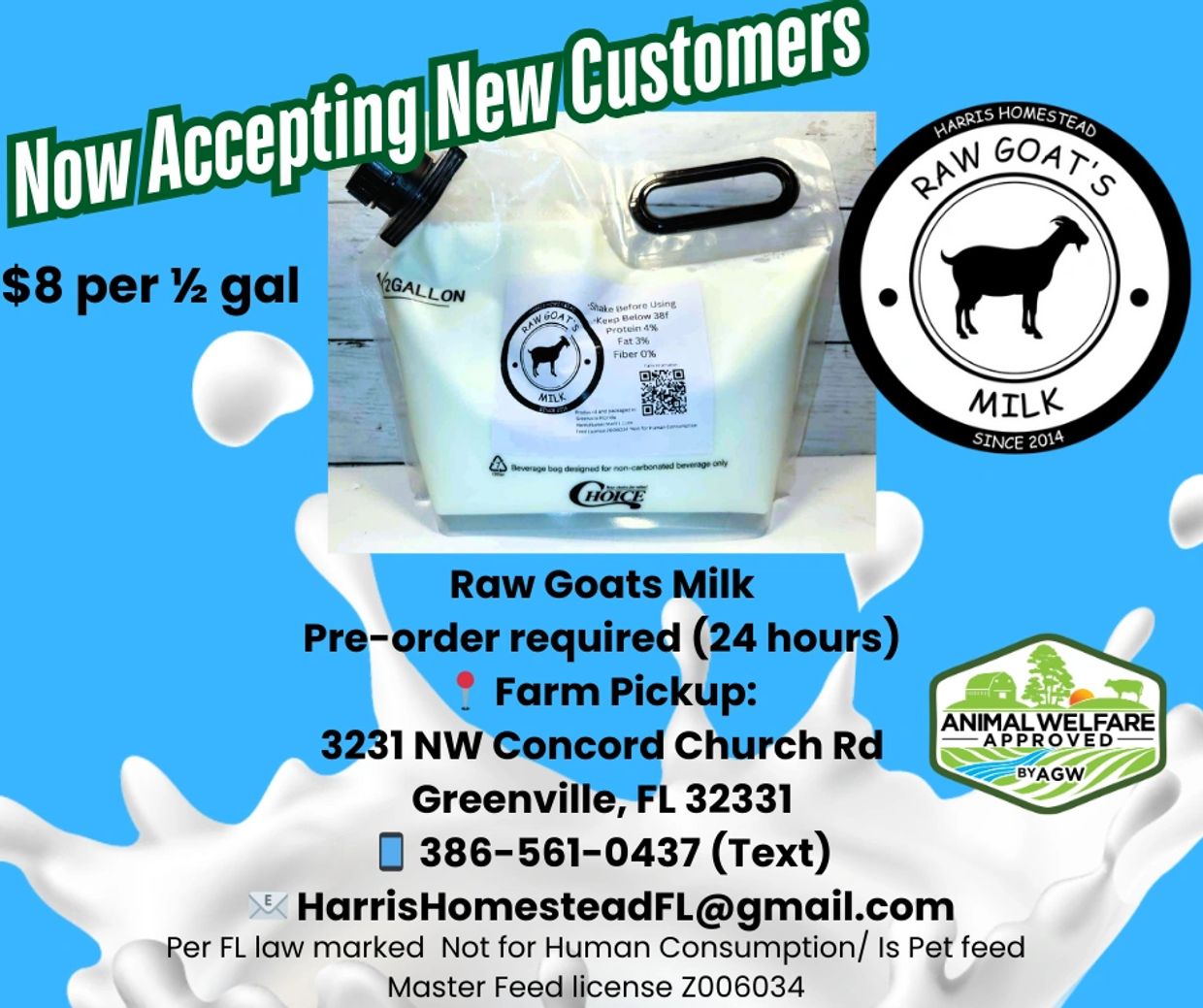 🐐 Now Accepting New Raw Goat Milk Customers 🥛
We’re officially taking names for our raw goat milk 