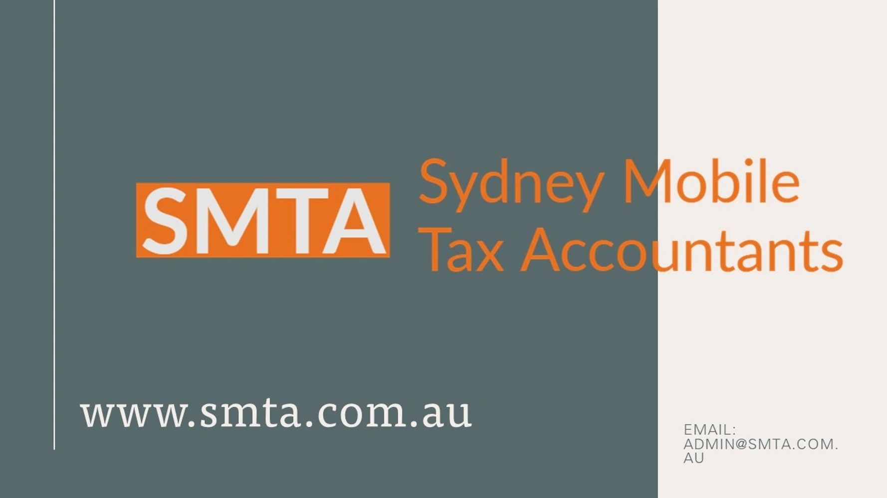 Sydney Mobile Tax Accountants
SMTA - Tax Agents to your door