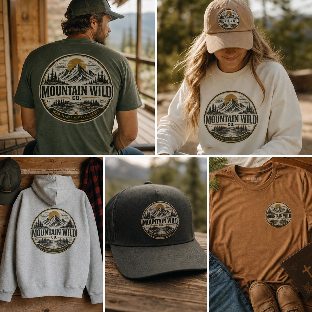 Mountain Wild Co apparel being worn.
