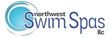 Logo for Aqua Coast Swim Spas featuring a blue water wave and text.