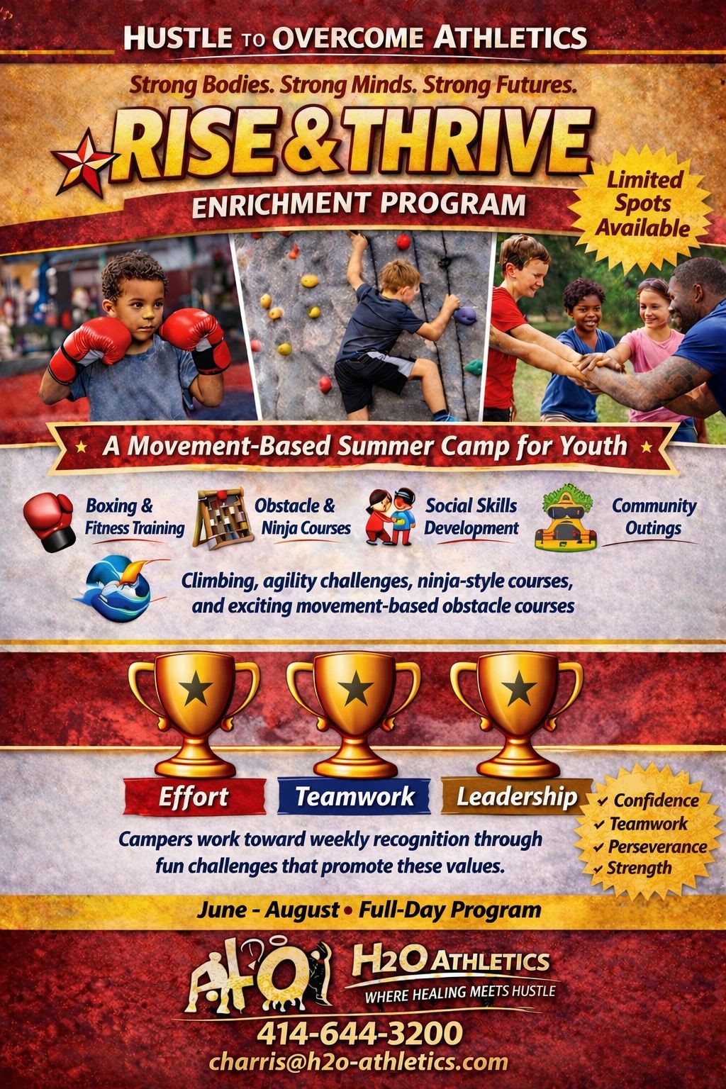 Our program provides a fun and structured environment where youth can develop important skills.