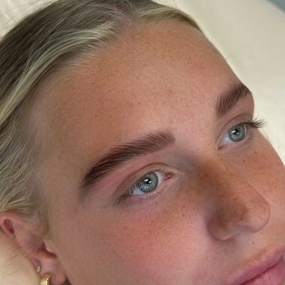 Brow Lamination brow Tinting eyebrow waxing done by ambivalent esthetics in coralville iowa 