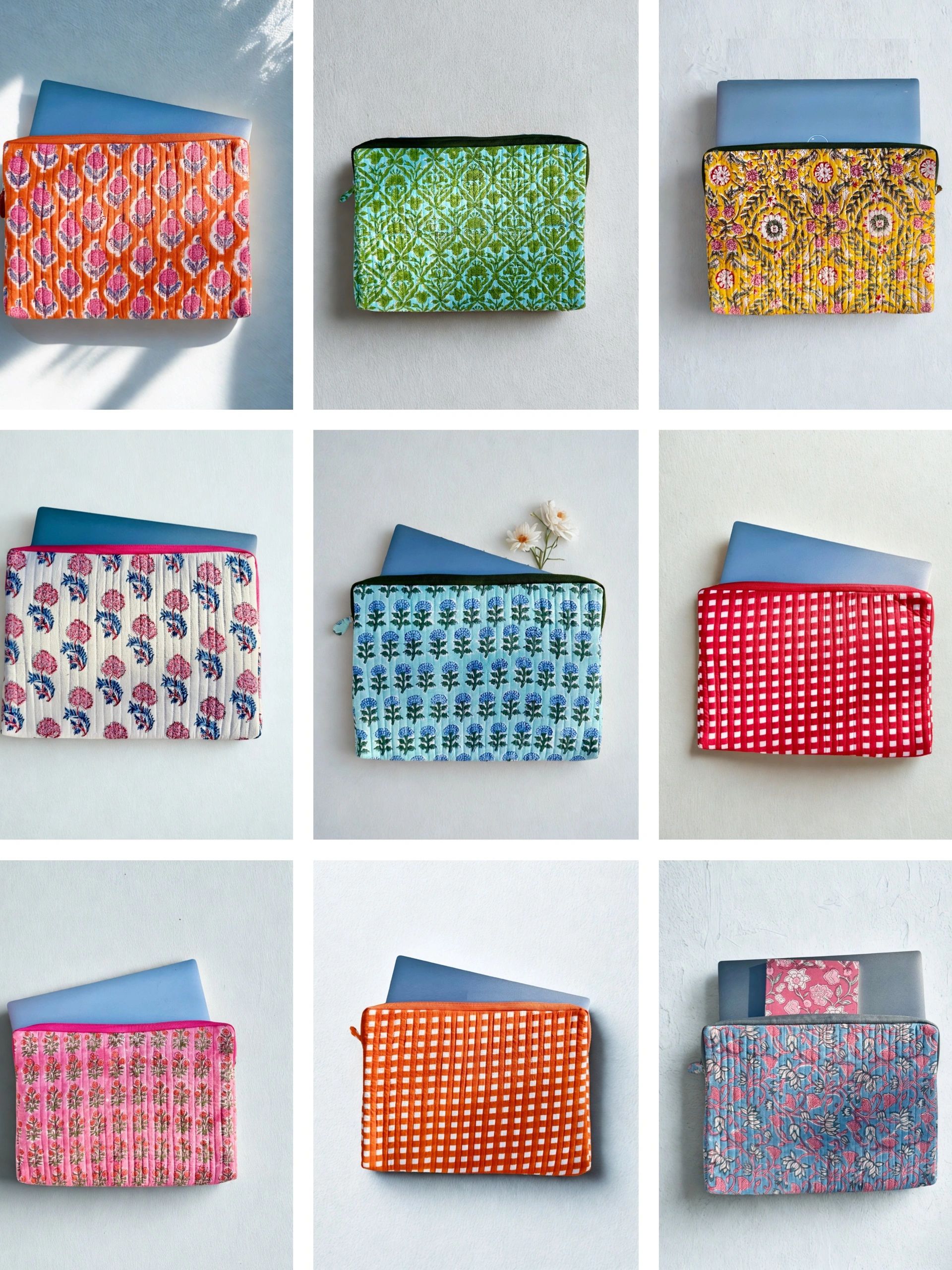 House of Mulmul - laptop sleeves, macbook sleeves, laptop case, ipad sleeves, ipad case, cotton case