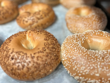Traditional, sweet and savory bagels made with a beautiful crust and  chewy and tender inside.