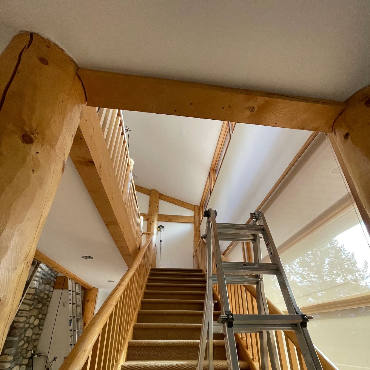 All in One Home Maintenance photo of interior painting. Interior painting of a house in Canmore.