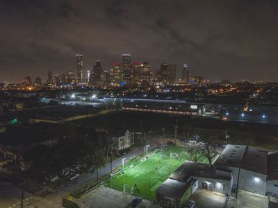 Football field at night 
