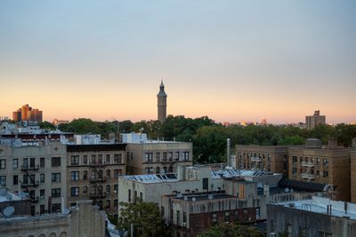 Harlem, New York at sunrise 