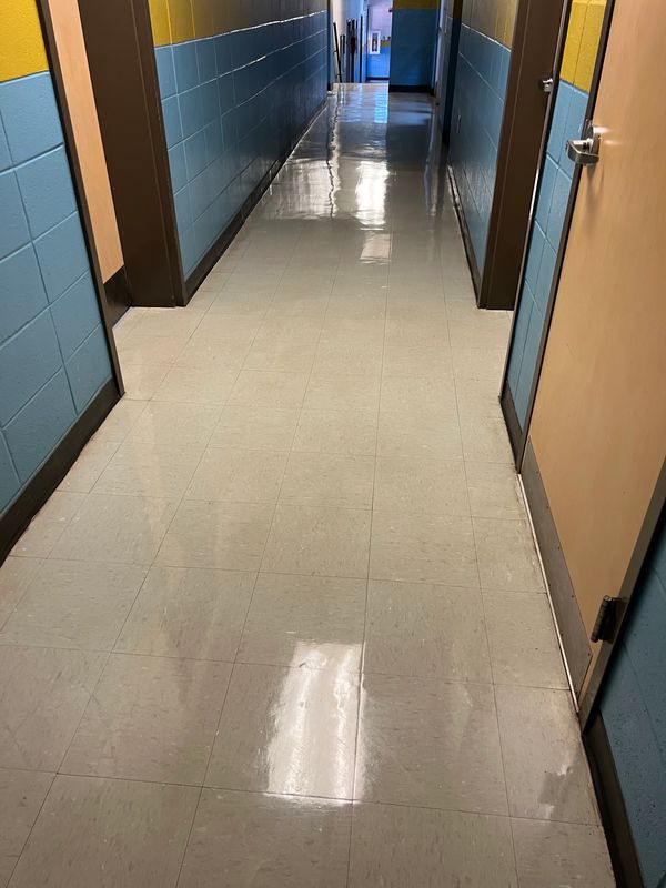 VCT stripping and waxing 