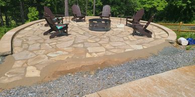 Fire pit patio