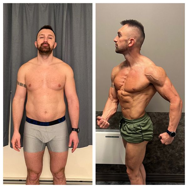 Stark Fitness client transformation - physique improvement