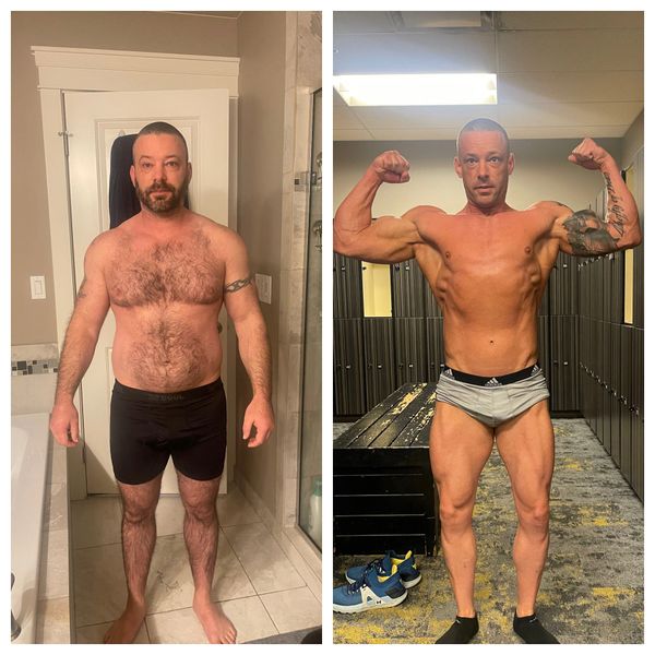Stark Fitness client transformation - physique progress