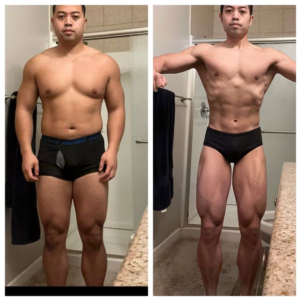 Stark Fitness client transformation - weight training results