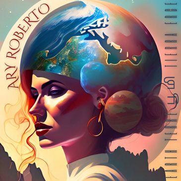 earth album cover ary roberto a woman with an earth helmet tierra erde terre bhoomi tamil english fr