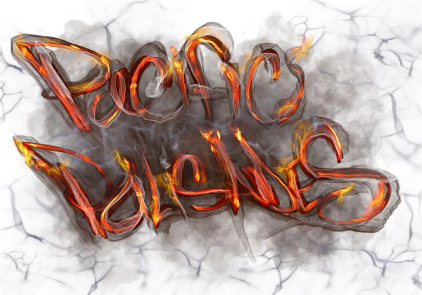 The words 'Pacific Business' in fiery, smoky style.