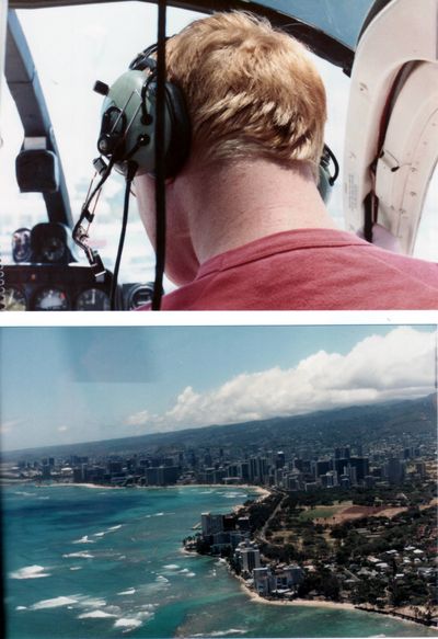 Helicopter flight over Hawaii with Paul