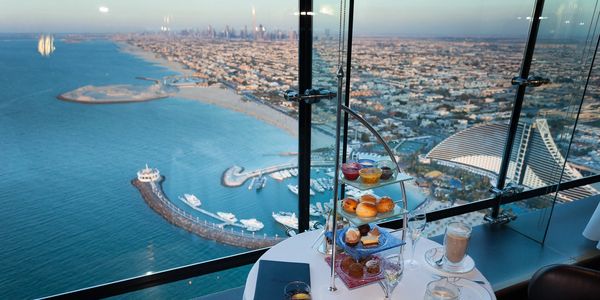 Afternoon Tea in Al Muntaha Restaurant, Burj al Arab