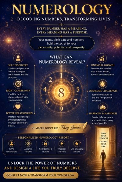 Numerology reveals meanings behind numbers to guide life transformation.