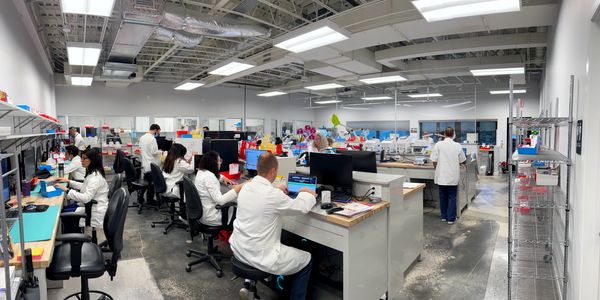 CAD/CAM department inside dental laboratory