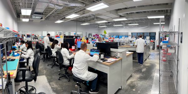 CAD/CAM department inside laboratory