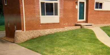 Flower Bed Retaining Wall