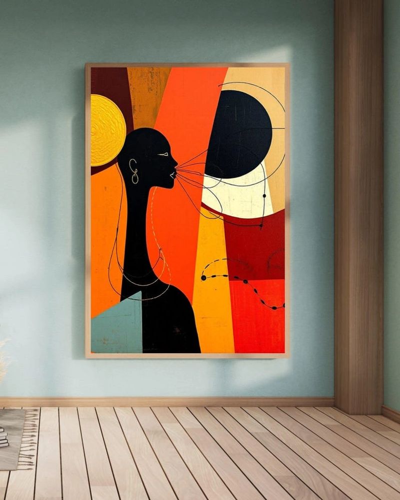 Original acrylic expressionist figurative minimalist art paintings by painter Kenneth Joslin. 