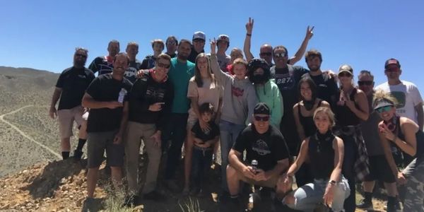 Group of avid SXS and UTV owners enjoying time together. 