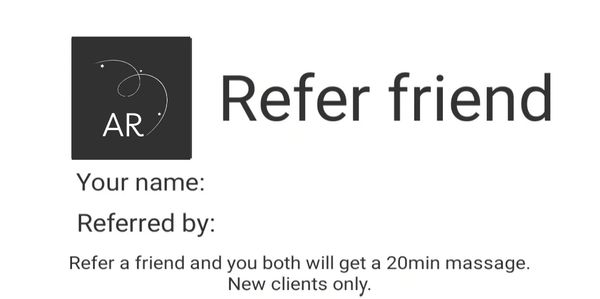 Refer a Friend Card