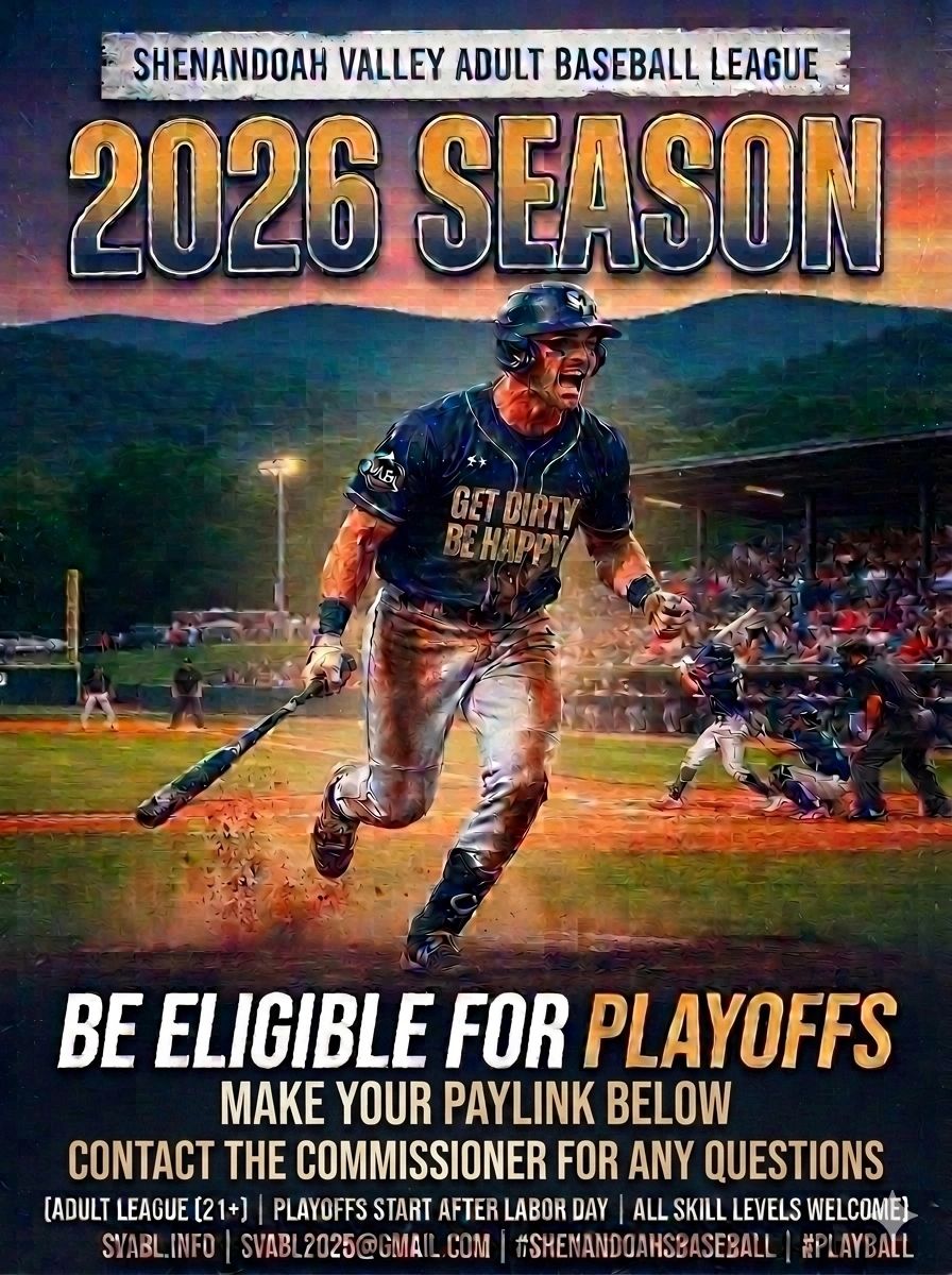 Shenandoah Valley Adult Baseball League cover